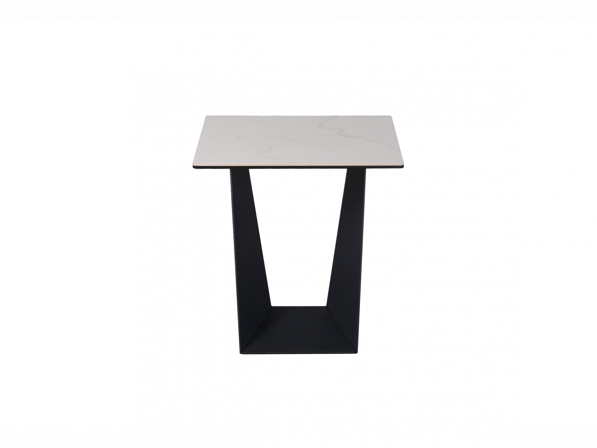 Symphony Side Table – Marmo Marble Effect | Black Frame