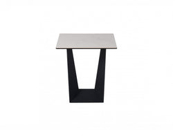 Symphony Side Table – Marmo Marble Effect | Black Frame