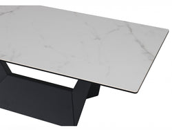 Symphony Coffee Table – Marmo Marble Effect | Black Frame