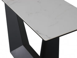 Symphony Console Table – Marmo Marble Effect | Black Frame