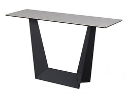 Symphony Console Table – Marmo Marble Effect | Black Frame