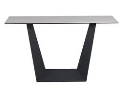 Symphony Console Table – Marmo Marble Effect | Black Frame