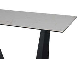 Symphony Console Table – Marmo Marble Effect | Black Frame