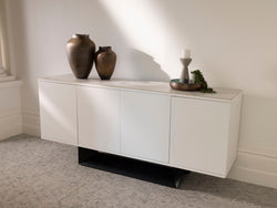 Symphony Buffet Marmo Ceramic/ White MDF