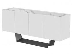 Symphony Buffet Marmo Ceramic/ White MDF