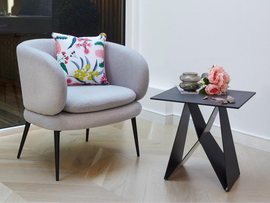 Etna Side Table Shadow Grey Ceramic