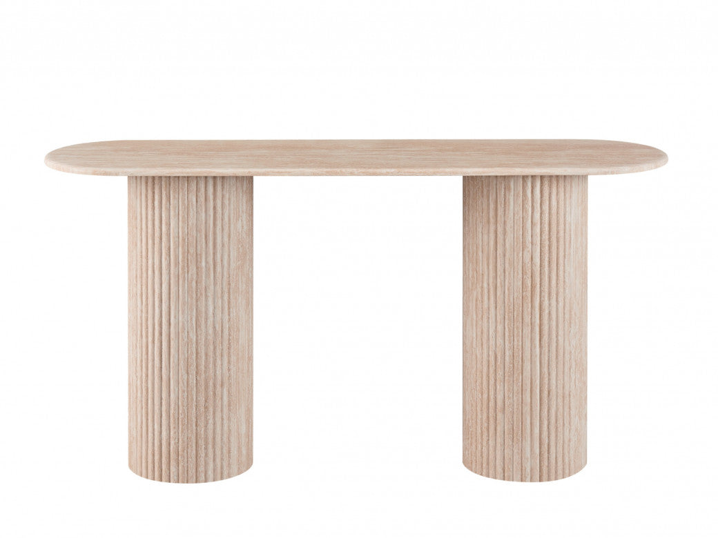 Pompeii Console Table Travertine