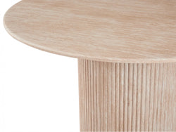 Pompeii Dining Table Travertine Round 130cm x75cm