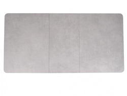 Norway Extension Dining Table – Light Grey Ceramic | Natural Timber Frame