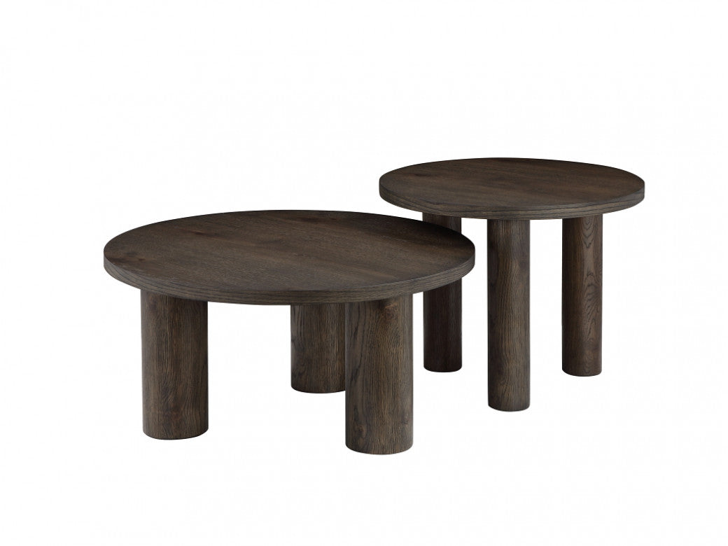 Capri Lamp Table – Coffee | Oak Veneer MDF