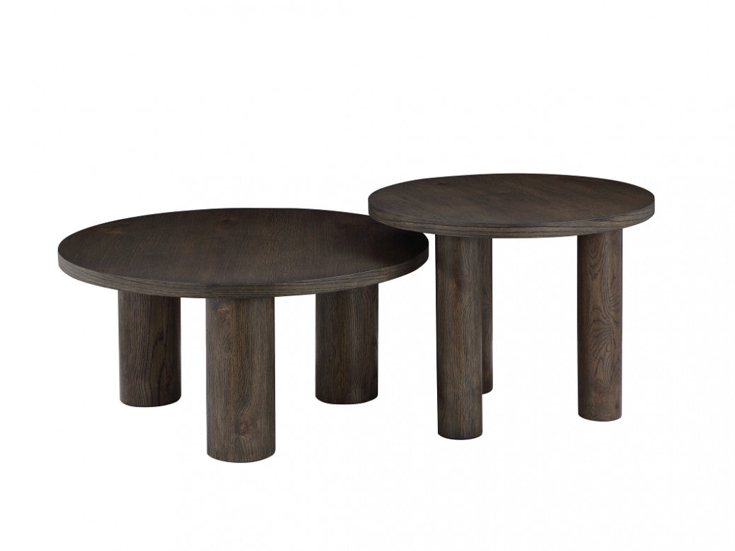 Capri Lamp Table – Coffee | Oak Veneer MDF