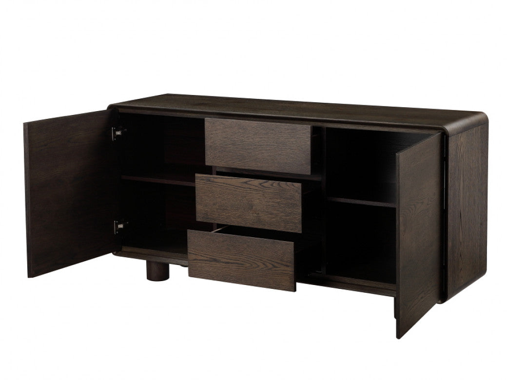 Capri Sideboard – Coffee | Oak Veneer MDF