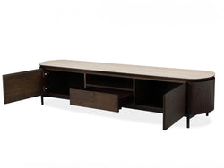 Sorrento TV Unit Bisque/Coffee