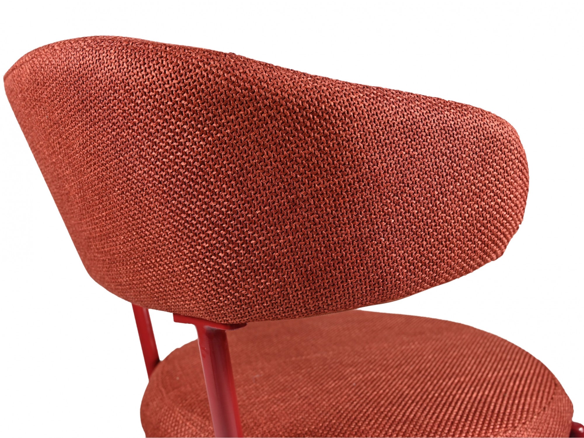 Cannes Dining Chair – Plum | Textured Fabric & Powder-Coated Frame (Set of 2)