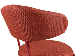 Cannes Dining Chair – Plum | Textured Fabric & Powder-Coated Frame (Set of 2)