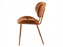Paris Dining Chair – Cajan | Chenille Fabric & Powder-Coated Frame (Set of 2)
