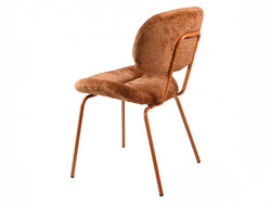 Paris Dining Chair – Cajan | Chenille Fabric & Powder-Coated Frame (Set of 2)