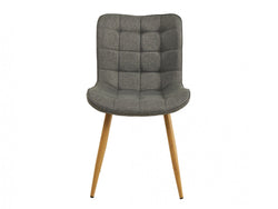 Sydney Dining Chair – Ash | Textured Fabric & Ash Wood-Effect Frame (Set of 2)