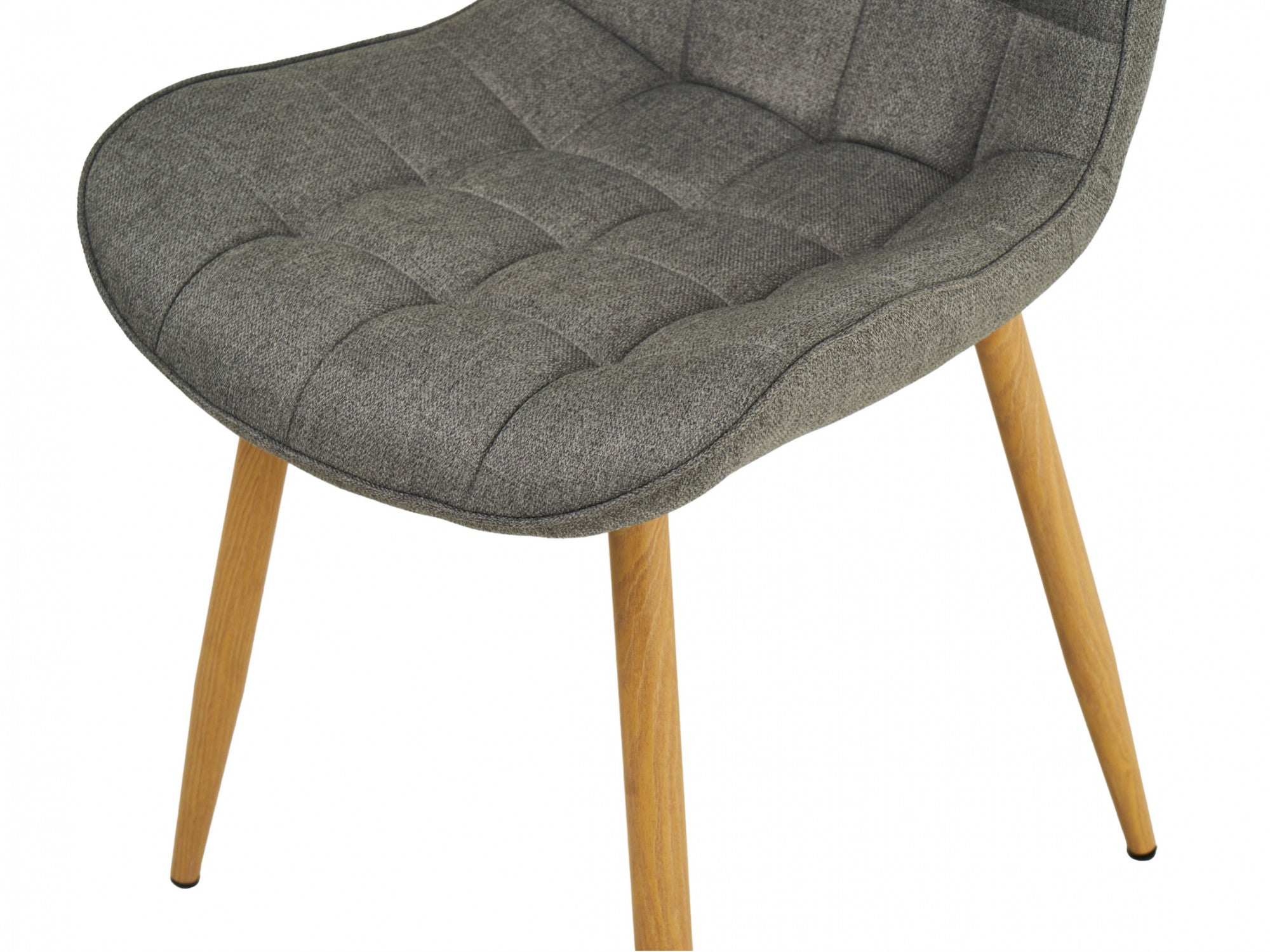 Sydney Dining Chair – Ash | Textured Fabric & Ash Wood-Effect Frame (Set of 2)