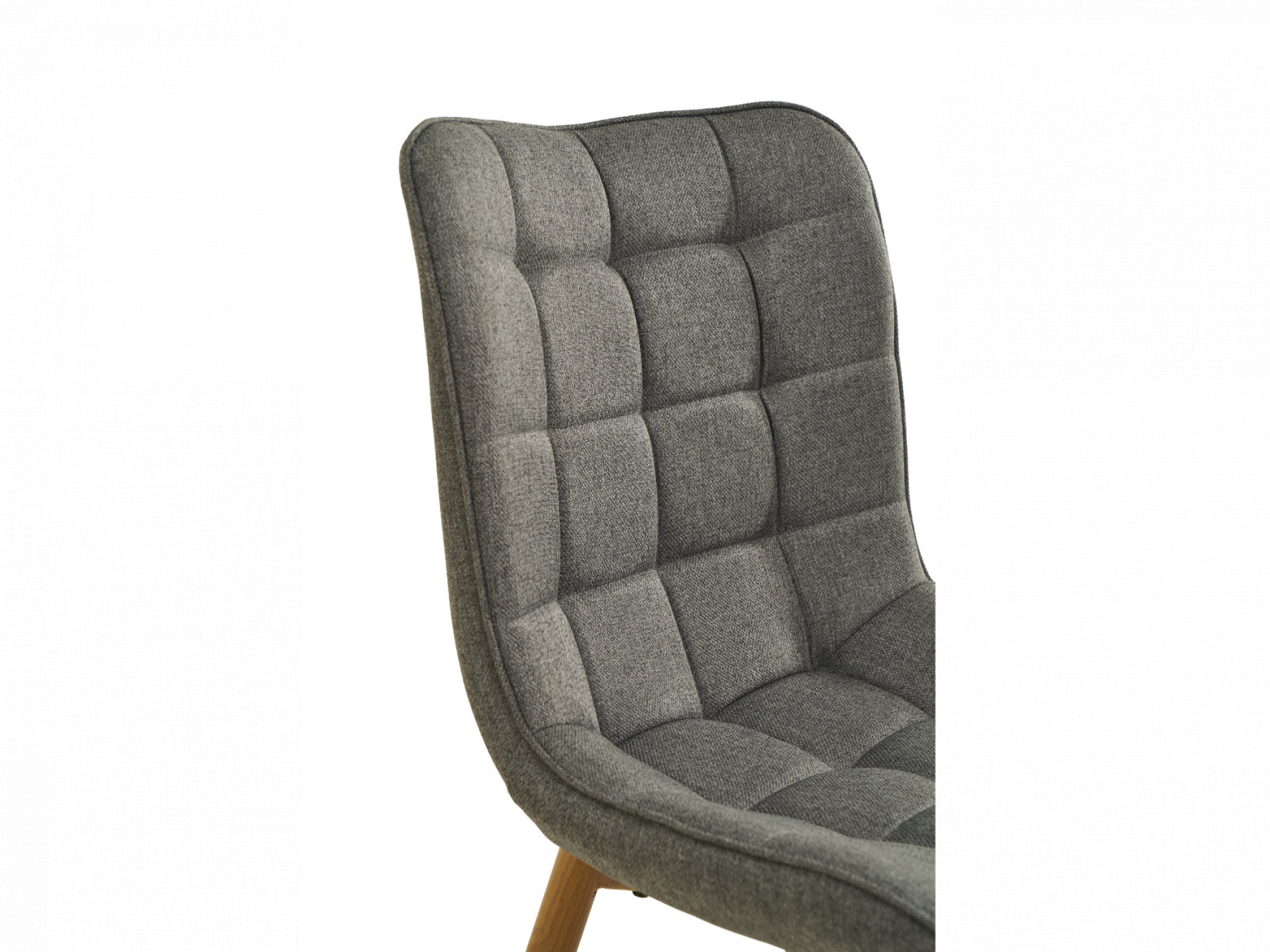 Sydney Dining Chair – Ash | Textured Fabric & Ash Wood-Effect Frame (Set of 2)