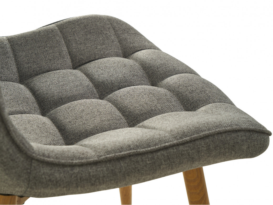 Sydney Dining Chair – Ash | Textured Fabric & Ash Wood-Effect Frame (Set of 4)