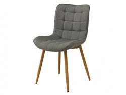 Sydney Dining Chair – Ash | Textured Fabric & Ash Wood-Effect Frame (Set of 4)