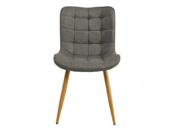 Sydney Dining Chair – Ash | Textured Fabric & Ash Wood-Effect Frame (Set of 4)