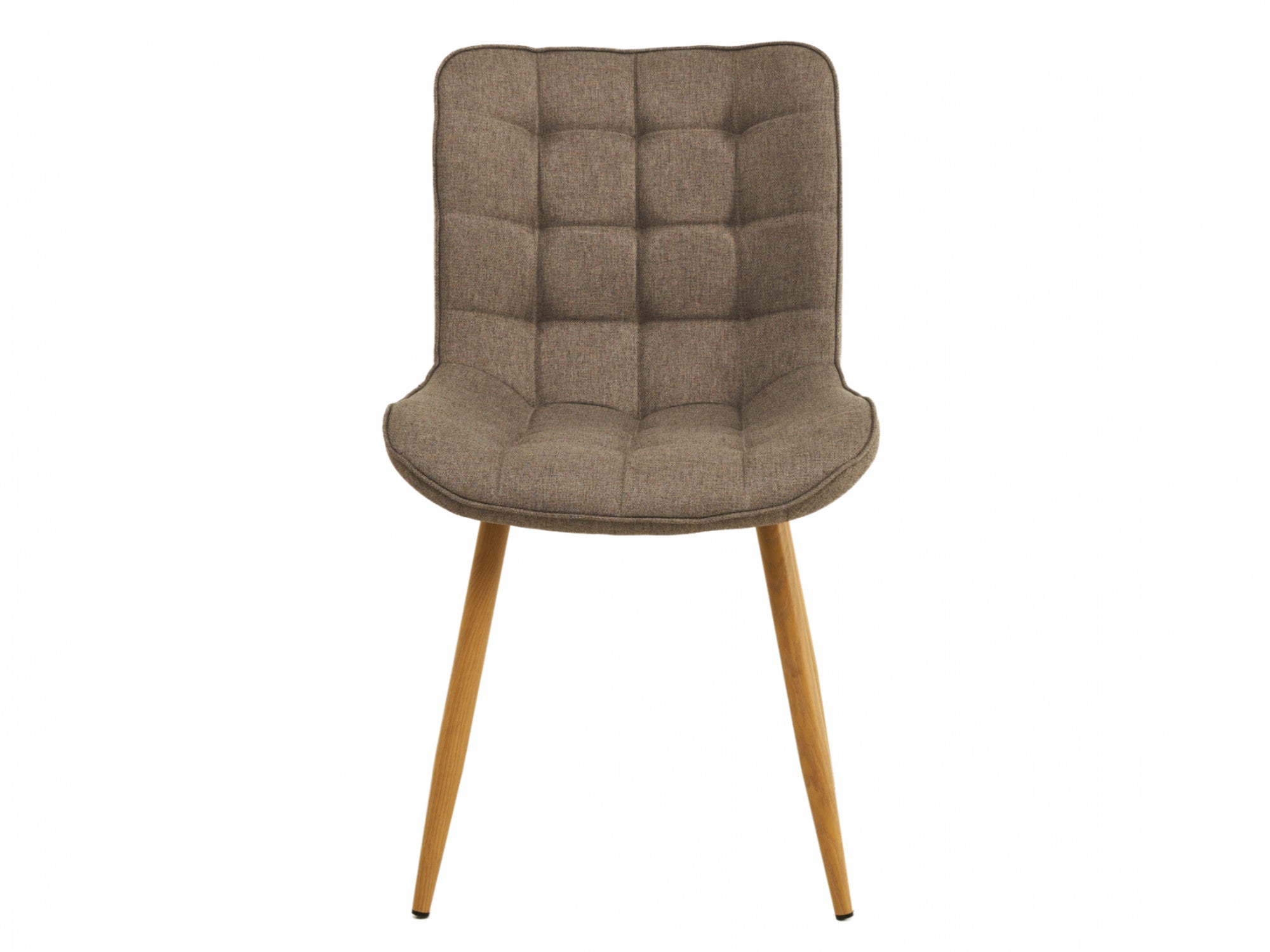 Sydney Dining Chair – Taupe | Textured Fabric & Ash Wood-Effect Frame (Set of 4)