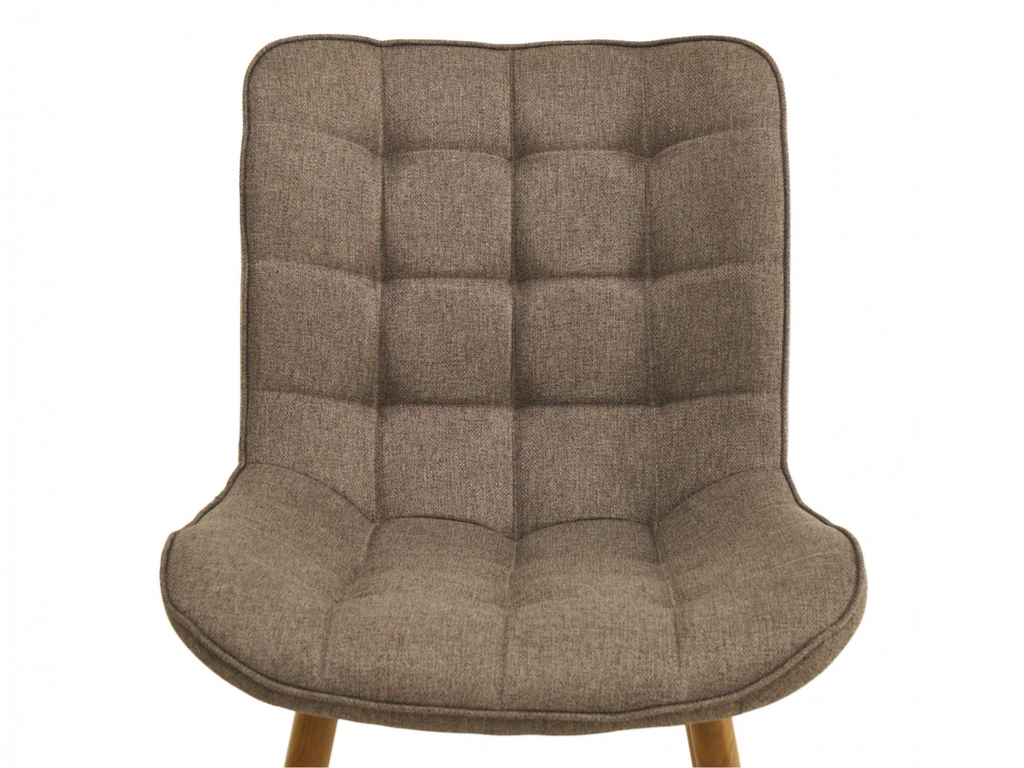 Sydney Dining Chair – Taupe | Textured Fabric & Ash Wood-Effect Frame (Set of 4)