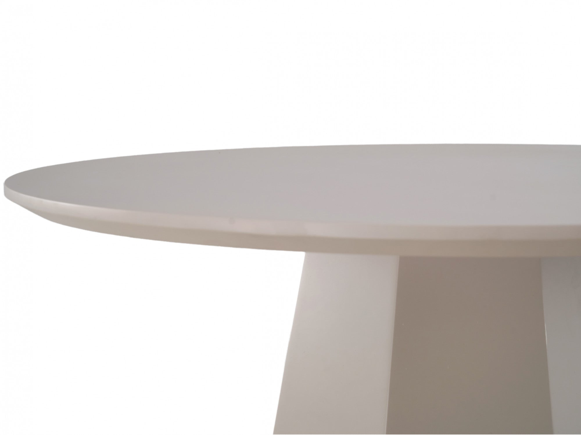 Monet Dining Table – Putty | Matte Polyurethane Finish