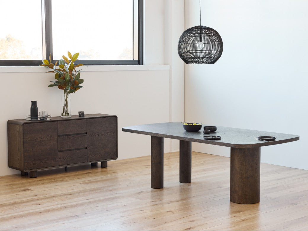 Capri Sideboard – Coffee | Oak Veneer MDF