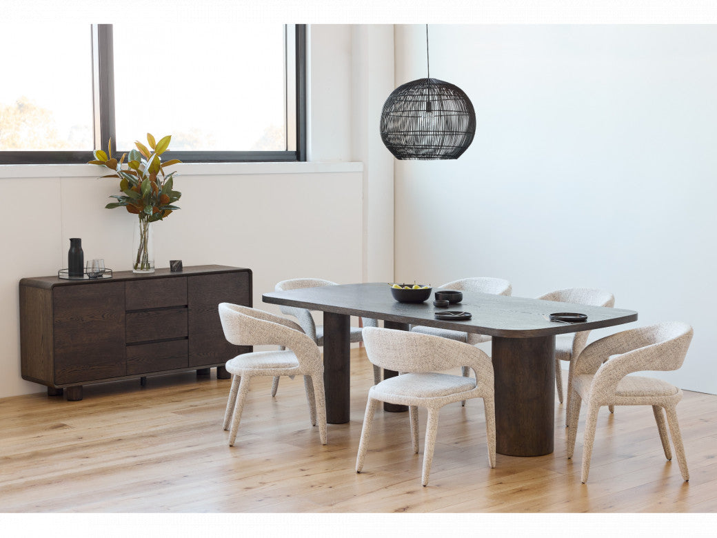 Capri Sideboard – Coffee | Oak Veneer MDF