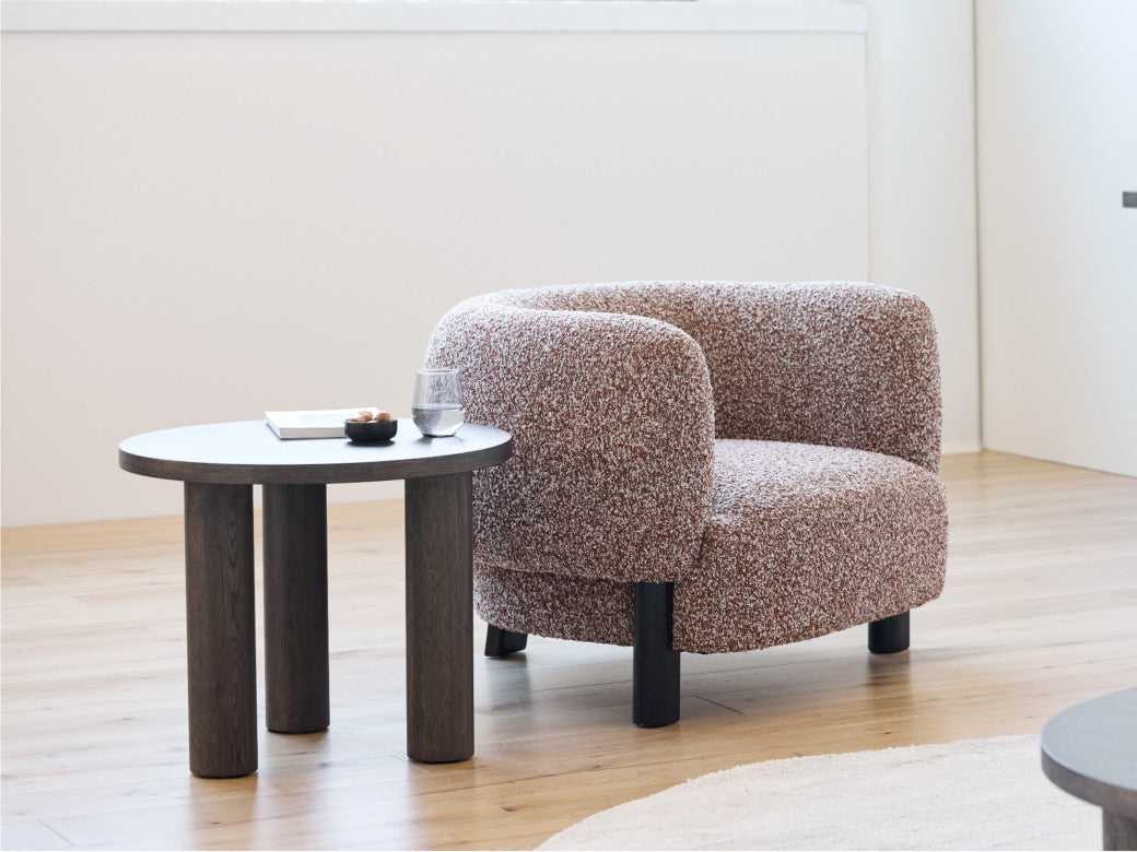 Capri Lamp Table – Coffee | Oak Veneer MDF