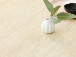 Pompeii Dining Table – Travertine | Matching Corrugated MDF Base