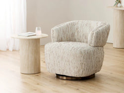 Toorak Swivel Occasional Chair Birch