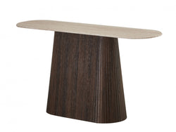 Crete Console Table Travertine
