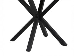 Villa Round Dining Table – Natural Ash | Black Frame