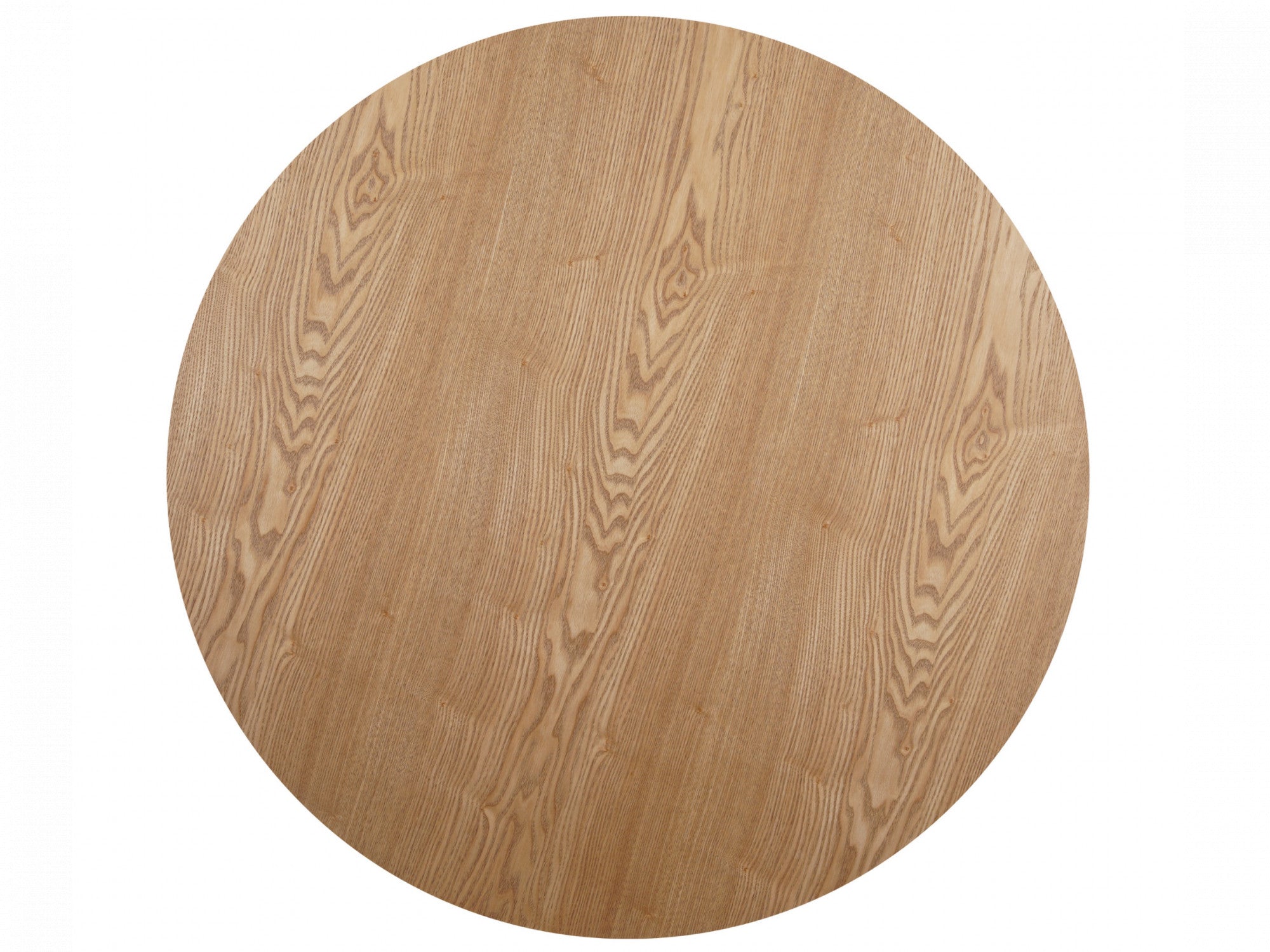 Villa Round Dining Table – Natural Ash | Black Frame