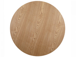 Villa Round Dining Table – Natural Ash | Black Frame