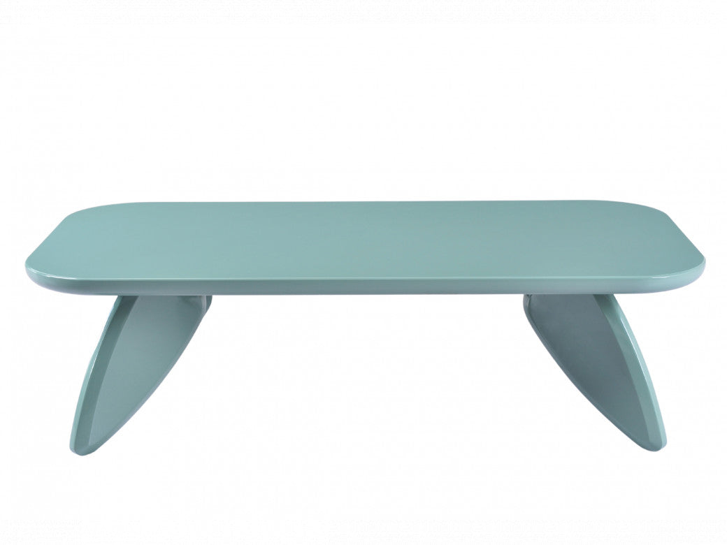 Hugh Coffee Table – Mint | High Gloss Polyurethane Finish