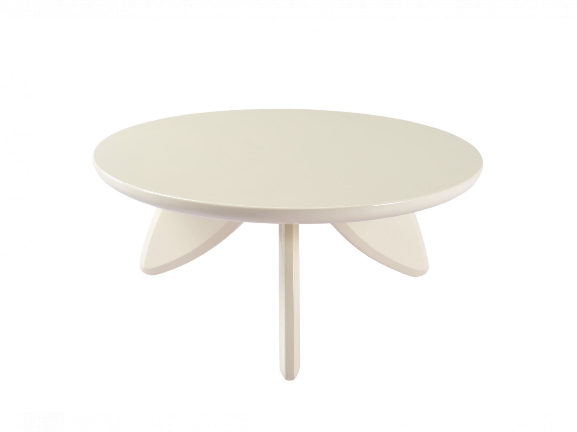Peace Coffee Table – Cream | High Gloss Polyurethane Finish