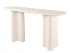 Coastal Console Table – Pebble | Micro-Cement Coated MDF
