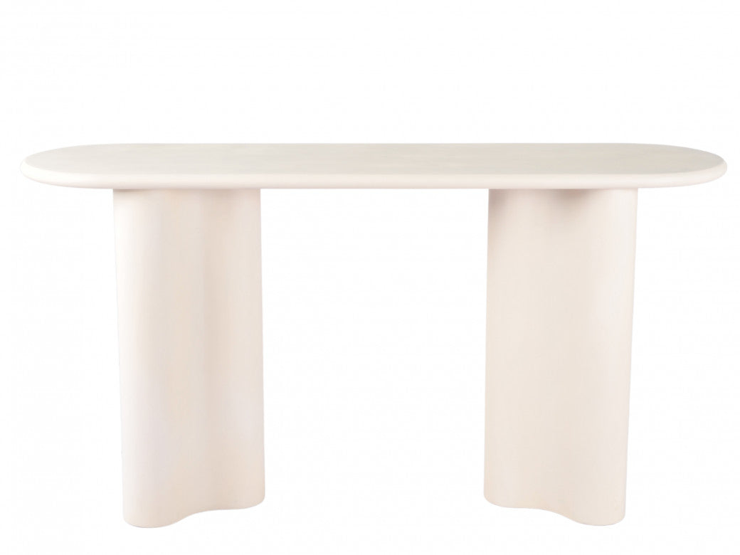 Coastal Console Table – Pebble | Micro-Cement Coated MDF