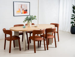 Madrid Dining Chair – Tan | Eco Leather Upholstery (Set of 2)