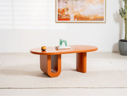 Citrus Coffee Table – Orange | Matte Polyurethane Finish