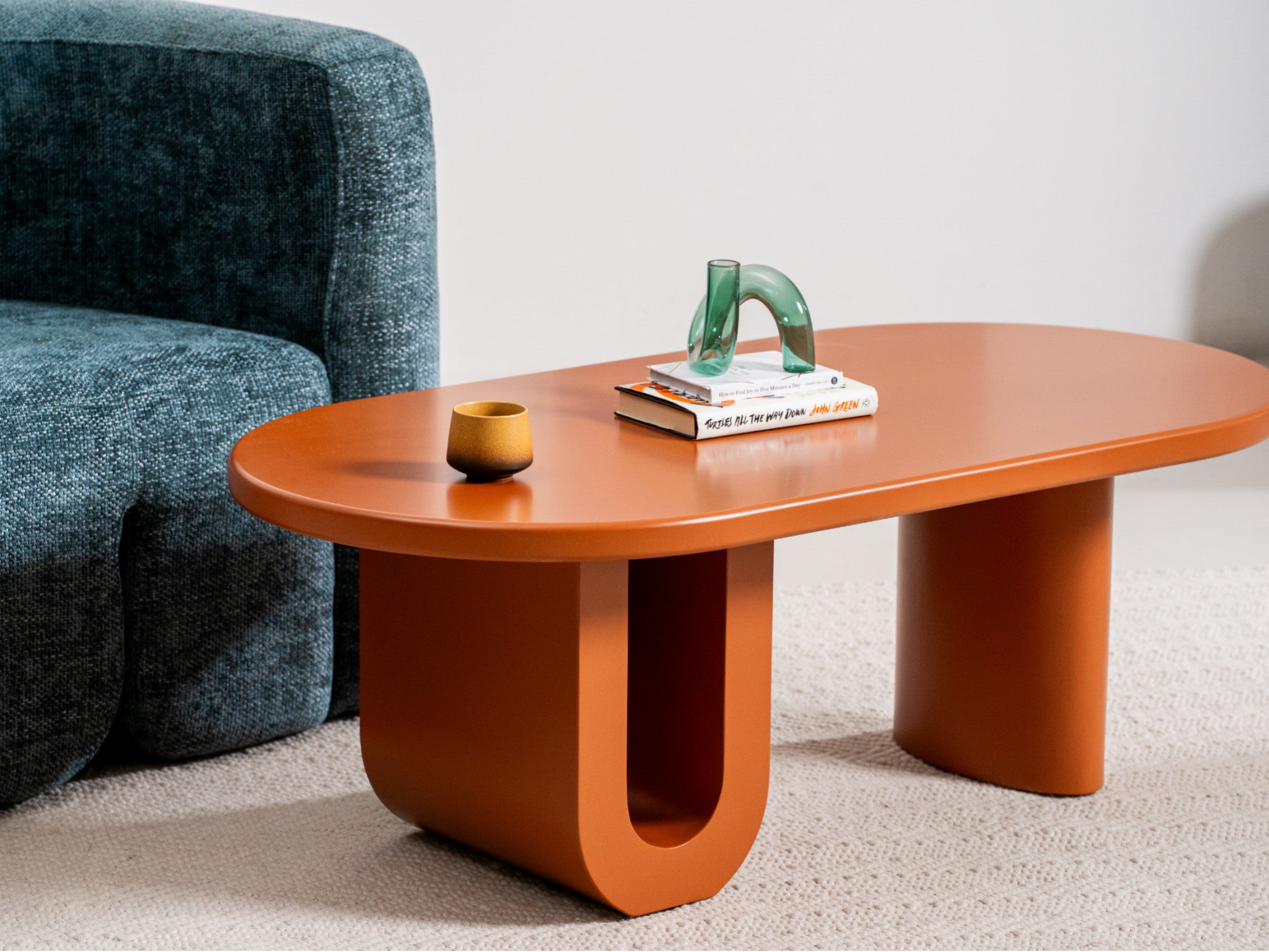 Citrus Coffee Table – Orange | Matte Polyurethane Finish