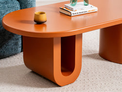 Citrus Coffee Table – Orange | Matte Polyurethane Finish