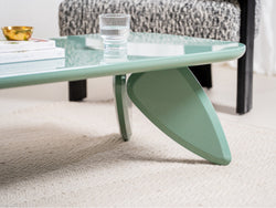 Hugh Coffee Table – Mint | High Gloss Polyurethane Finish