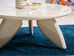Peace Coffee Table – Cream | High Gloss Polyurethane Finish