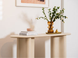 Coastal Console Table – Pebble | Micro-Cement Coated MDF